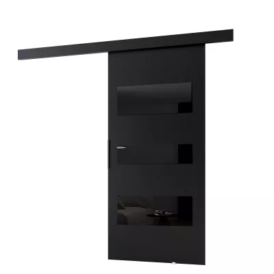 Interiérové ​​dvere na stenu BARRET 3 - 76 cm, čierne