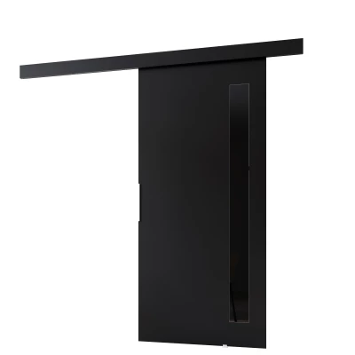 Interiérové ​​dvere na stenu BARRET 7 - 96 cm, čierne