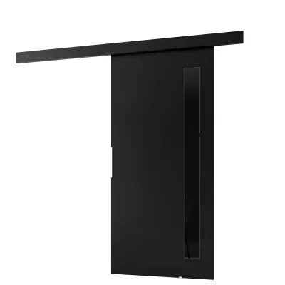 Interiérové ​​dvere na stenu BARRET 7 - 106 cm, čierne