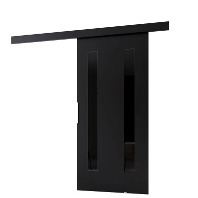 Posuvné dvere BARRET 8 - 76 cm, čierne