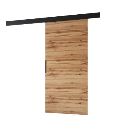 Posuvné dvere do interiéru BARRET 11 - 86 cm, dub wotan / čierne