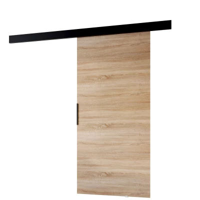 Posuvné dvere do interiéru BARRET 11 - 106 cm, dub sonoma / čierne