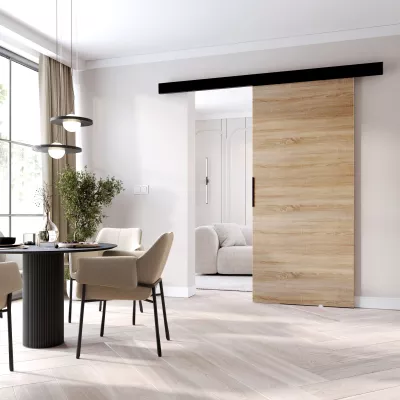 Posuvné dvere do interiéru BARRET 11 - 106 cm, dub sonoma / čierne