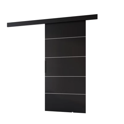 Posuvné dvere BARRET 12 - 76 cm, čierne