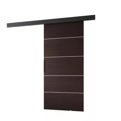 Posuvné dvere BARRET 12 - 86 cm, wenge / čierne