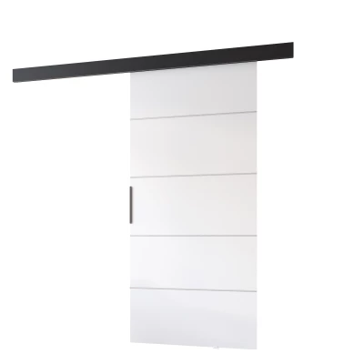 Posuvné dvere BARRET 12 - 96 cm, biele / čierne