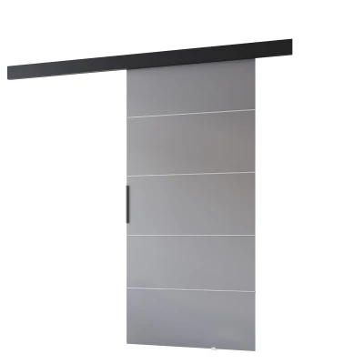 Posuvné dvere BARRET 12 - 96 cm, šedé / čierne