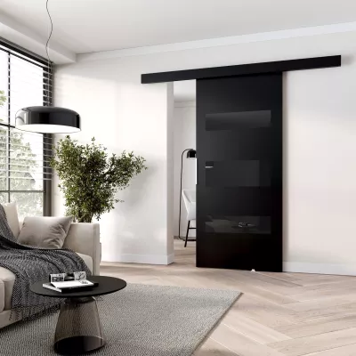Posuvné interiérové ​​dvere BARRET 14 - 96 cm, čierne