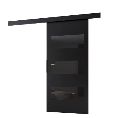 Interiérové ​​dvere na stenu BARRET 15 - 96 cm, čierne