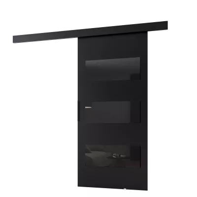 Interiérové ​​dvere na stenu BARRET 15 - 96 cm, čierne
