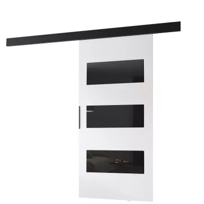 Interiérové ​​dvere na stenu BARRET 15 - 96 cm, biele / čierne