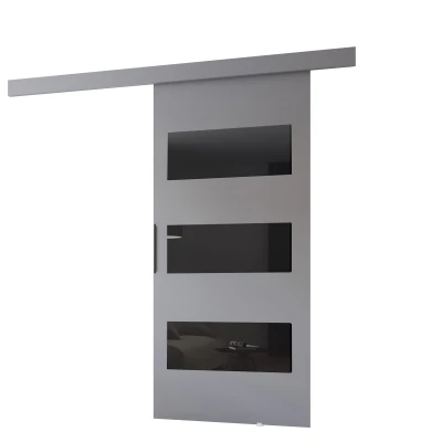 Interiérové ​​dvere na stenu BARRET 15 - 96 cm, šedé / čierne