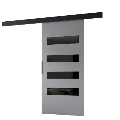 Interiérové ​​posuvné dvere BARRET 16 - 86 cm, šedé / čierne