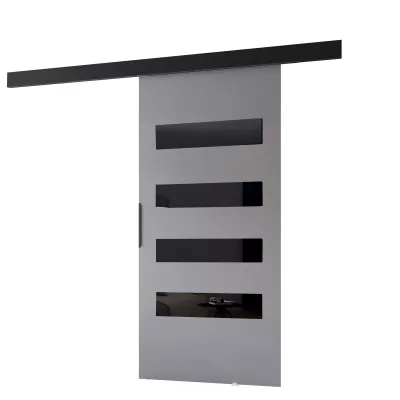 Interiérové ​​posuvné dvere BARRET 16 - 86 cm, šedé / čierne