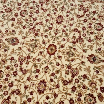 Vzorovaný koberec 70x140 cm LUCHO oválny - krémový
