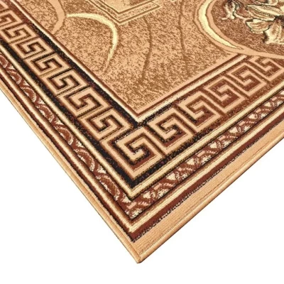 Vzorovaný koberec 50x90 cm LUKEN - béžový / hnedý