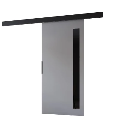 Interiérové ​​dvere na stenu BARRET 17 - 76 cm, šedé / čierne