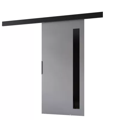 Interiérové ​​dvere na stenu BARRET 17 - 76 cm, šedé / čierne