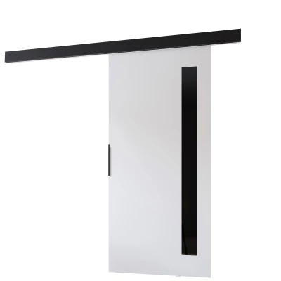 Interiérové ​​dvere na stenu BARRET 17 - 86 cm, biele / čierne