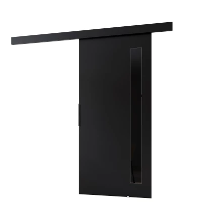 Interiérové ​​dvere na stenu BARRET 17 - 106 cm, čierne