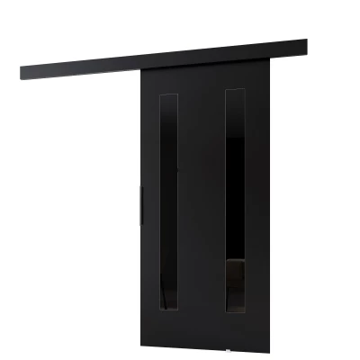 Posuvné dvere BARRET 18 - 96 cm, čierne