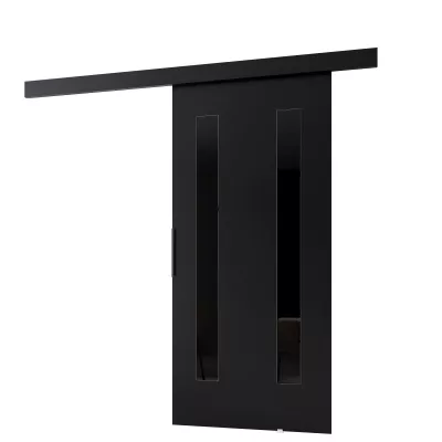 Posuvné dvere BARRET 18 - 96 cm, čierne