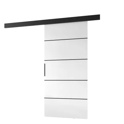 Interiérové ​​dvere na stenu BARRET 20 - 106 cm, biele / čierne