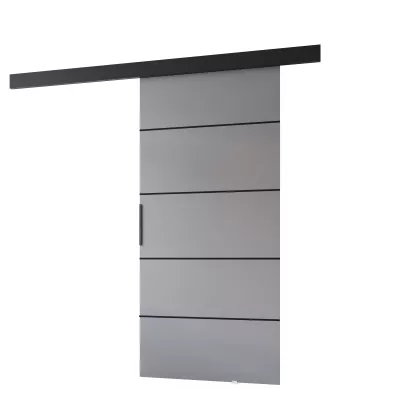Interiérové ​​dvere na stenu BARRET 20 - 106 cm, šedé / čierne