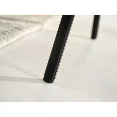Dizajnová jedálenská stolička JAZMIN - krémová / čierna