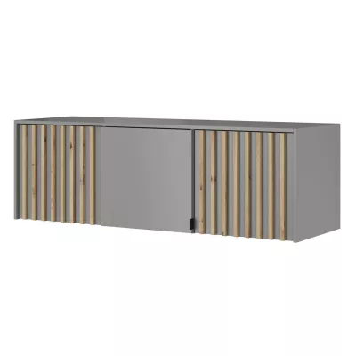 Nadstavba na šatníkovú skriňu MARFA - šírka 155 cm, šedá / dub artisan