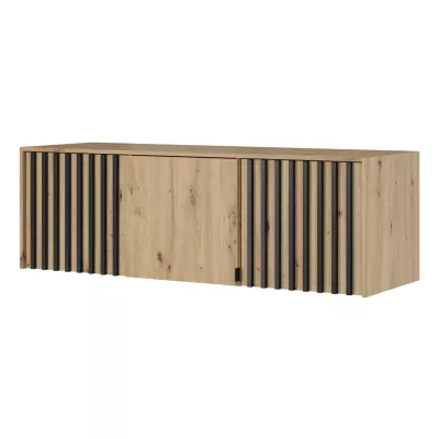 Nadstavba na šatníkovú skriňu MARFA - šírka 155 cm, dub artisan / čierna
