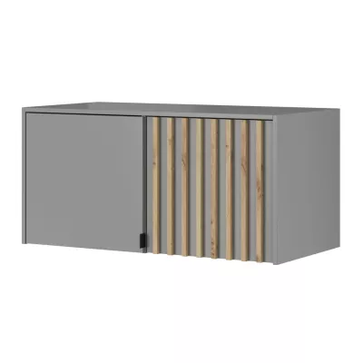 Nadstavba na šatníkovú skriňu MARFA - šírka 105 cm, šedá / dub artisan