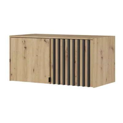 Nadstavba na šatníkovú skriňu MARFA - šírka 105 cm, dub artisan / čierna