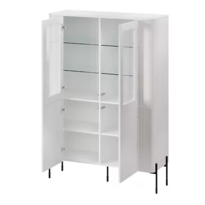 Presklená skriňa CALERA - čierna