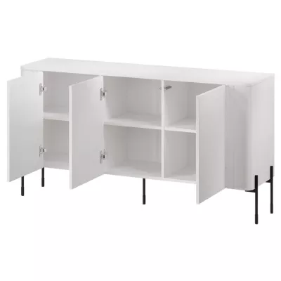 Komoda s dvierkami CALERA - čierna