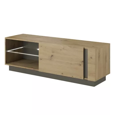 Televízny stolík 138 cm DOTHAN - dub artisan / grafitový