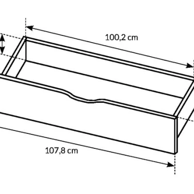 Šatníková skriňa so zrkadlom 220 cm GORDO - dub sand grande / matera