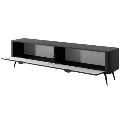 Televízny stolík 200 cm MOODY - čierny