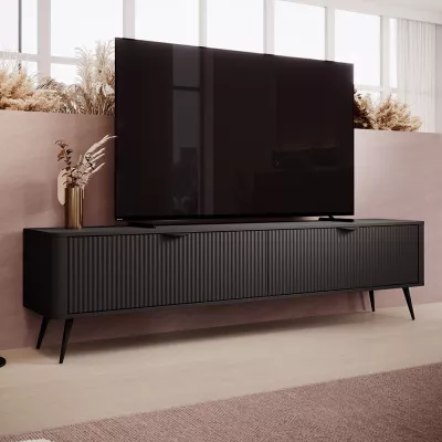 Televízny stolík 200 cm MOODY - čierny