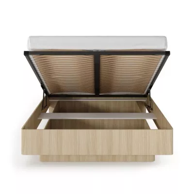 Manželská posteľ s úložným priestorom 160x200 TROY - dub barista
