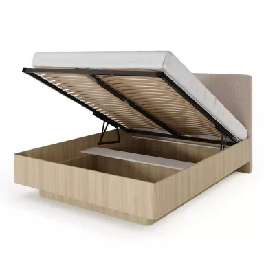 Manželská posteľ s úložným priestorom 160x200 TROY - dub barista