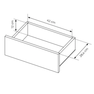 Presklená komoda 150 cm DEMOPOLIS - dub evoke / čierna + LED osvetlenie ZDARMA