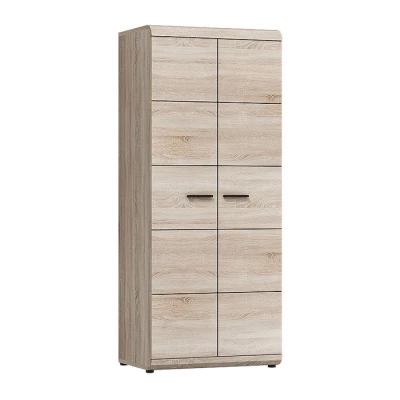 Skriňa so šatníkovou tyčou 80 cm LUVERNE - dub sonoma
