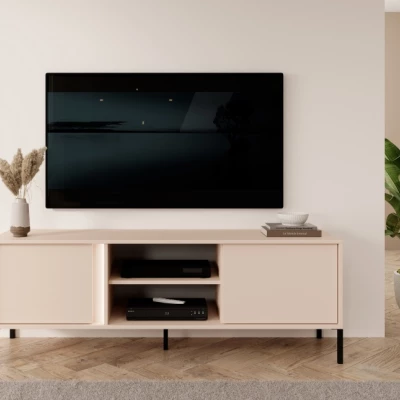 Televízny stolík 153 cm SLOCOMB - béžový