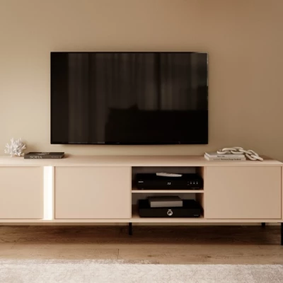 Televízny stolík 203 cm SLOCOMB - béžový
