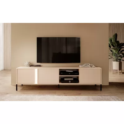 Televízny stolík 203 cm SLOCOMB - béžový