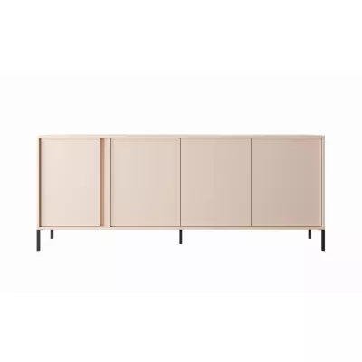 Široká komoda s dvierkami 203 cm SLOCOMB - béžová