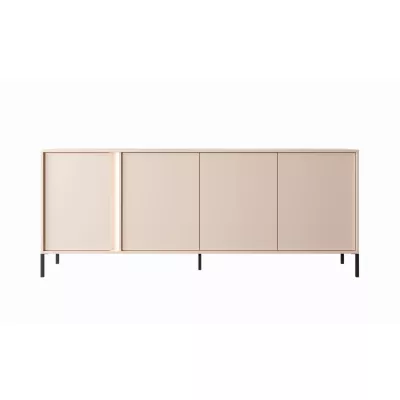Široká komoda s dvierkami 203 cm SLOCOMB - béžová