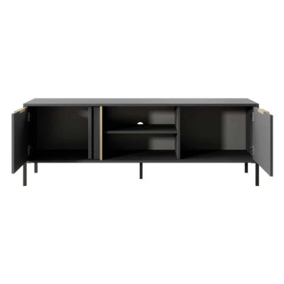 TV stolík 153 cm HARTSELE - antracitový