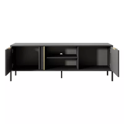 TV stolík 153 cm HARTSELE - antracitový